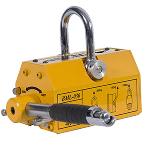 BEAVER LIFTER MAGNETIC PERMANENT RATED CAP FLAT 300KG CYLINDER
